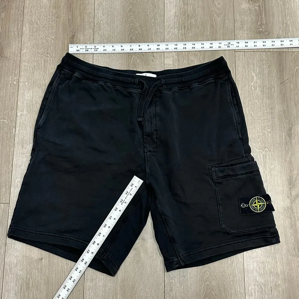 Stone Island Logo Patch Cargo Sweat Shorts Size XXL 2XL B30